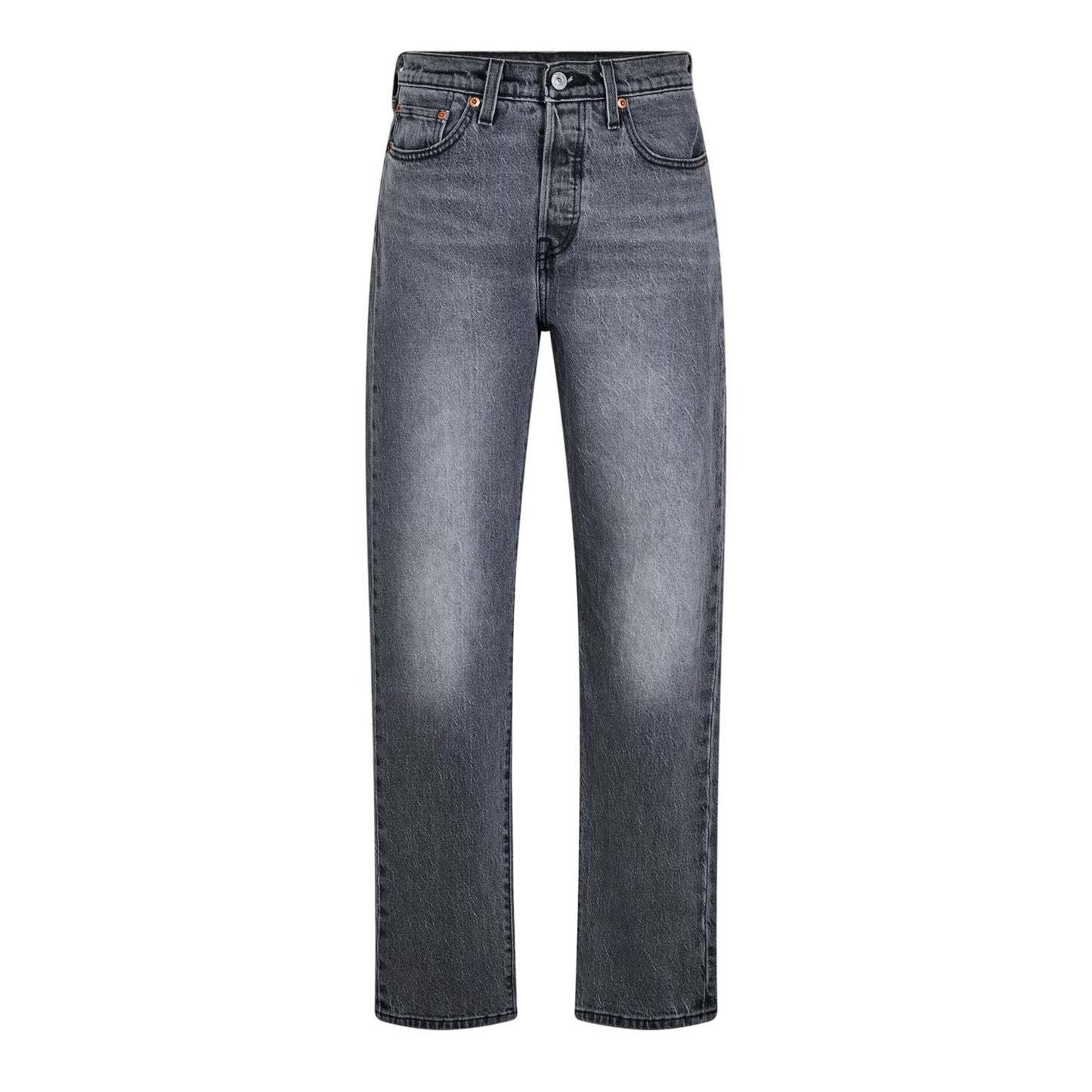 Porcini Haze - Front - Levis Womens-Ladies 501 5 Pockets Straight Leg Jeans
