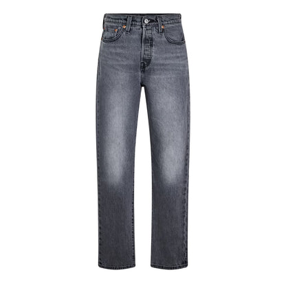 Porcini Haze - Front - Levis Womens-Ladies 501 5 Pockets Straight Leg Jeans
