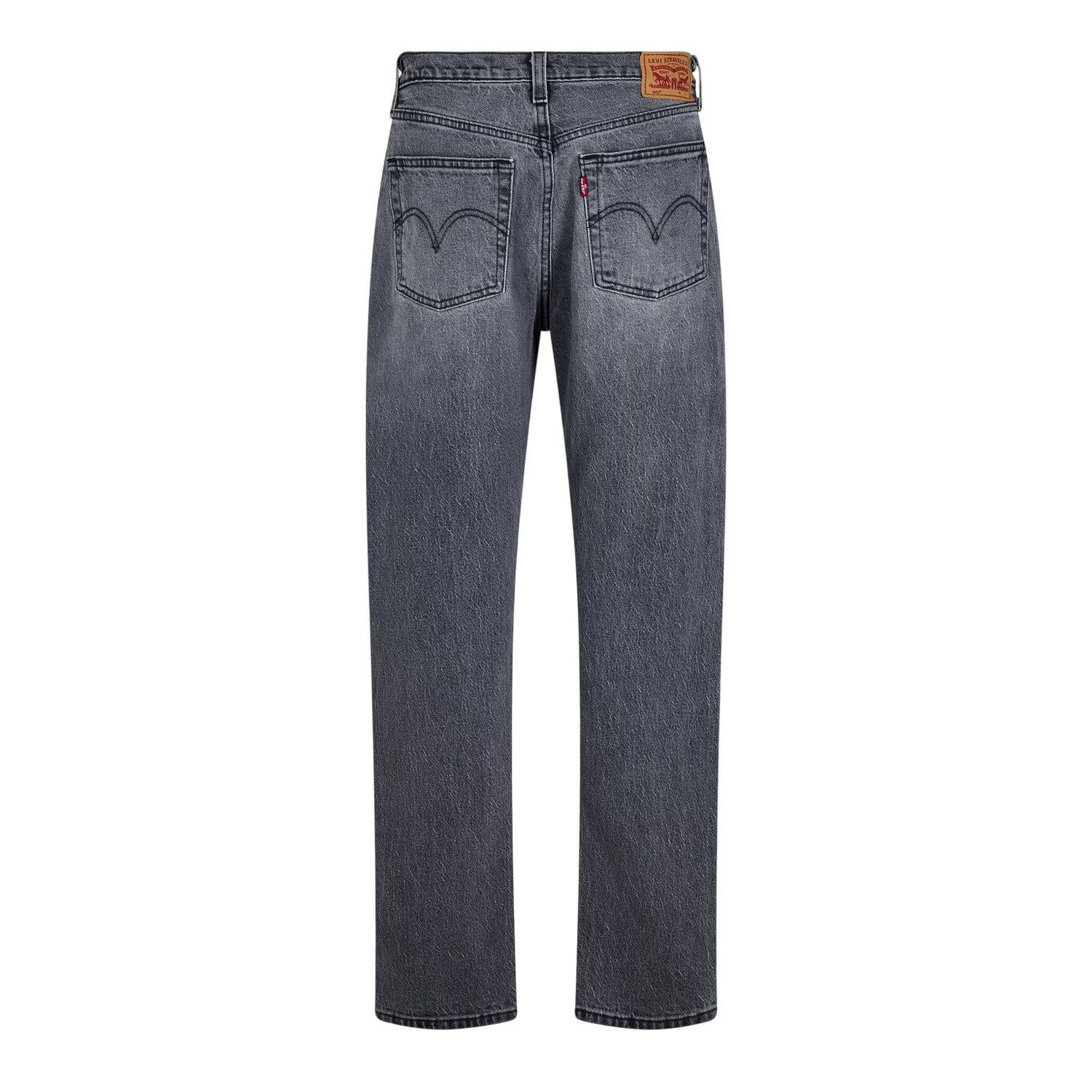 Porcini Haze - Back - Levis Womens-Ladies 501 5 Pockets Straight Leg Jeans