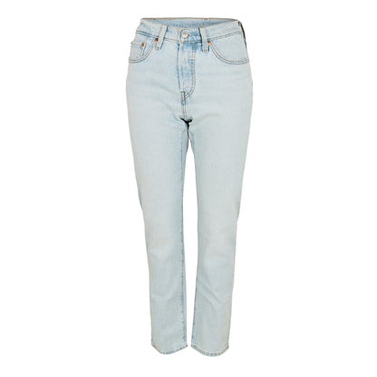 Stepped Away - Front - Levis Womens-Ladies 501 5 Pockets Straight Leg Jeans