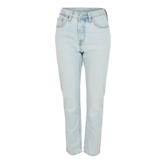 Stepped Away - Front - Levis Womens-Ladies 501 5 Pockets Straight Leg Jeans