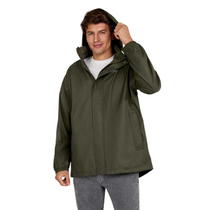 Khaki - Side - Minoti Mens Packaway Waterproof Jacket