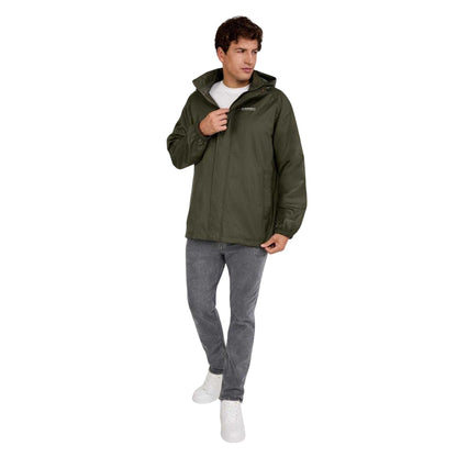 Khaki - Lifestyle - Minoti Mens Packaway Waterproof Jacket
