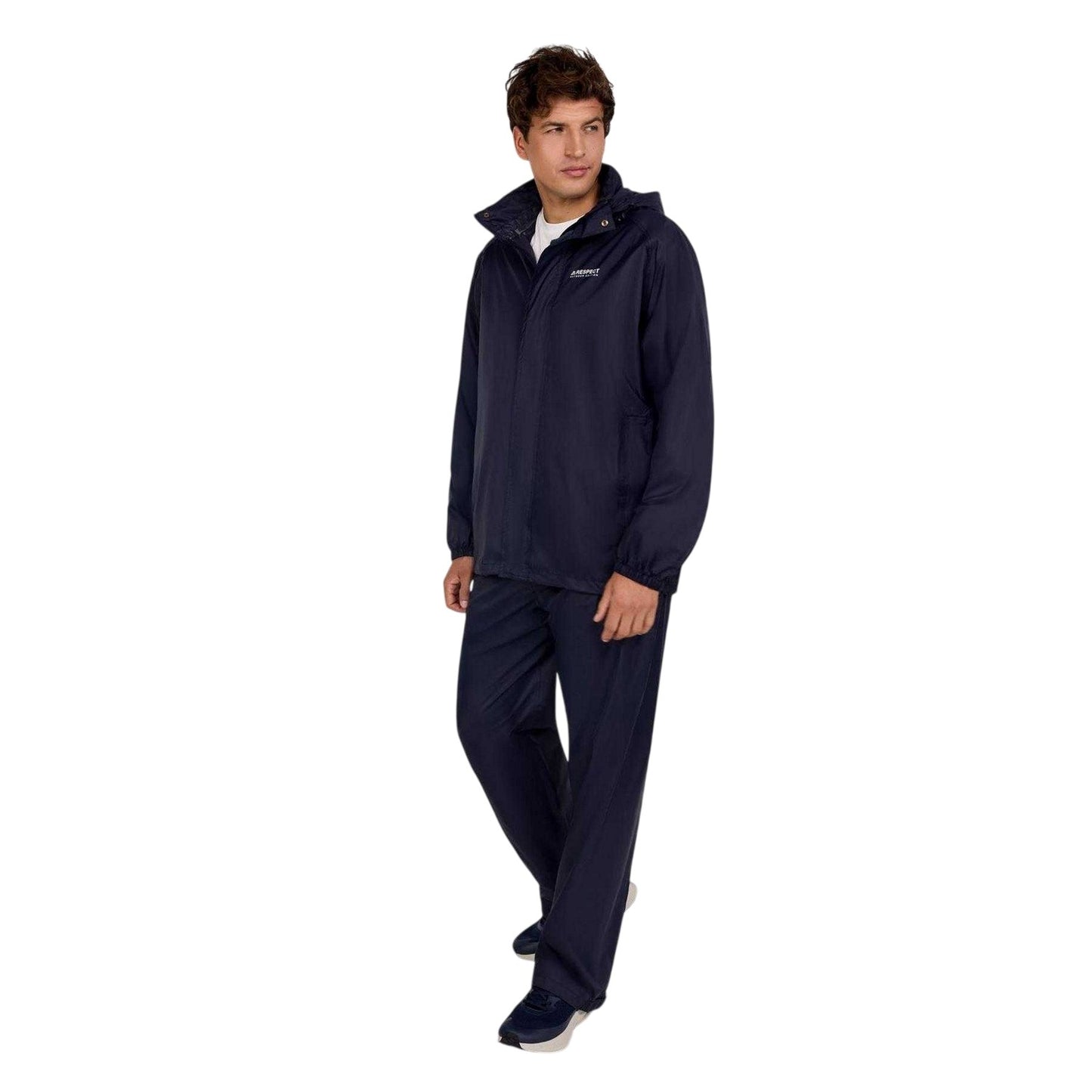 Navy - Lifestyle - Minoti Mens Packaway Waterproof Jacket