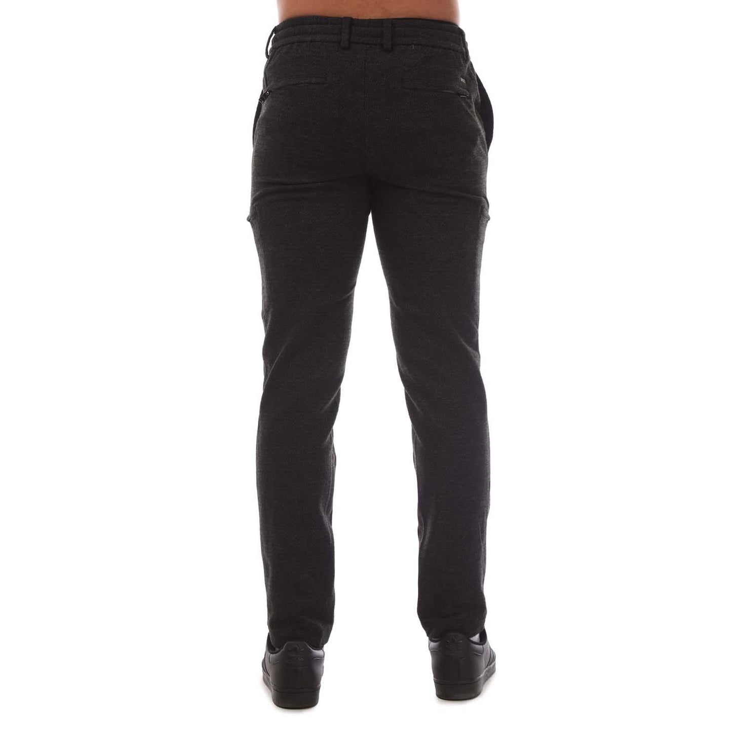 Grey - Side - Hugo Boss Mens Kane-DS Cargo Trousers