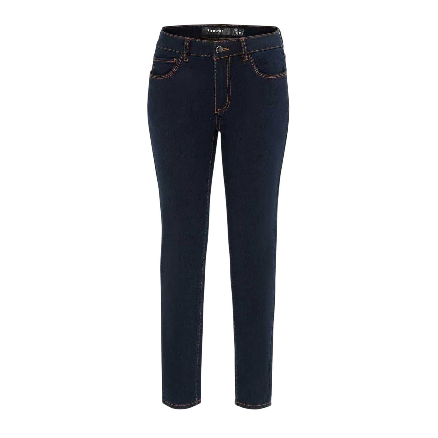 Night Blue - Front - Firetrap Womens-Ladies Cotton Mid Rise Skinny Jeans