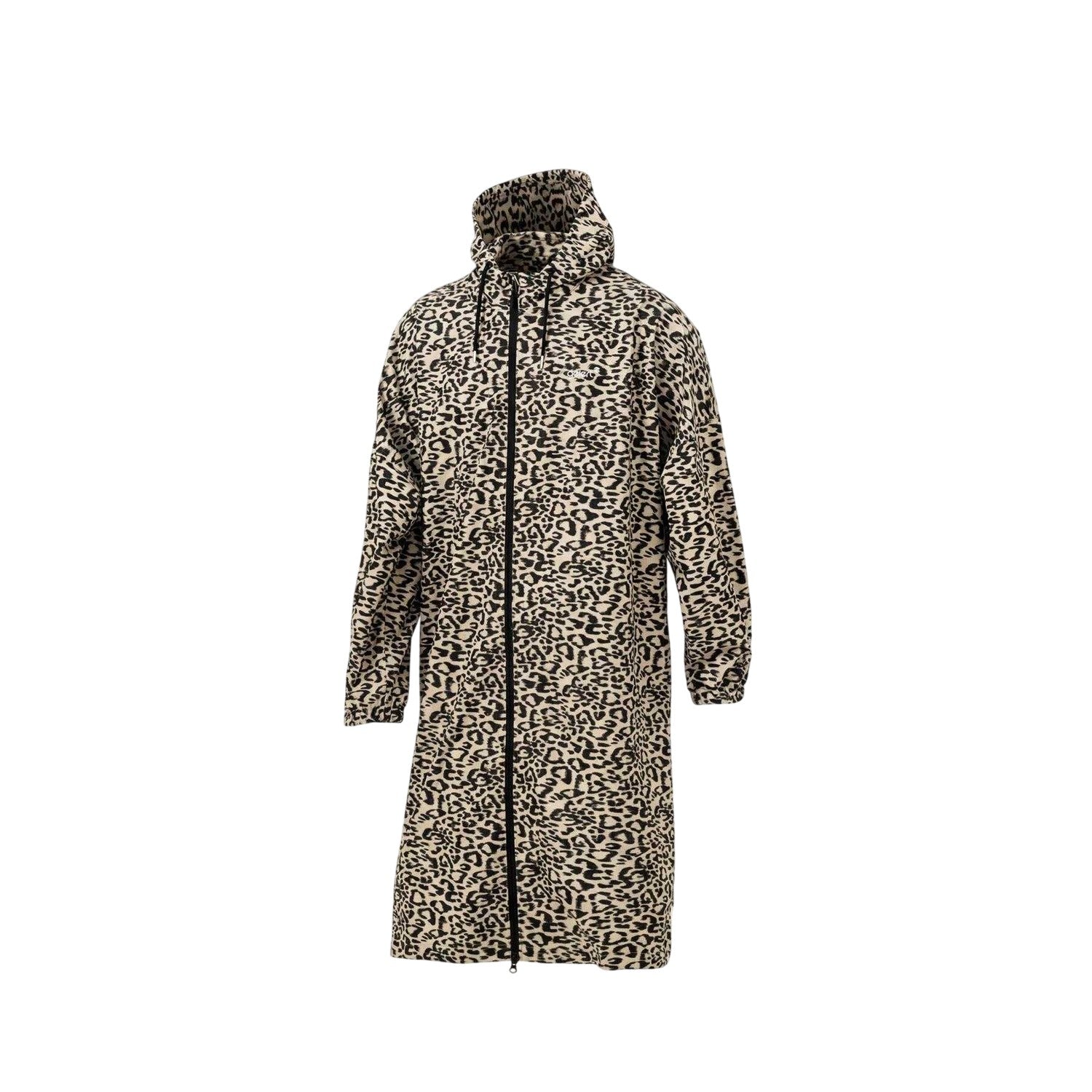 Brown-Black - Side - Gelert Womens-Ladies Leopard Print Waterproof Oversized Jacket
