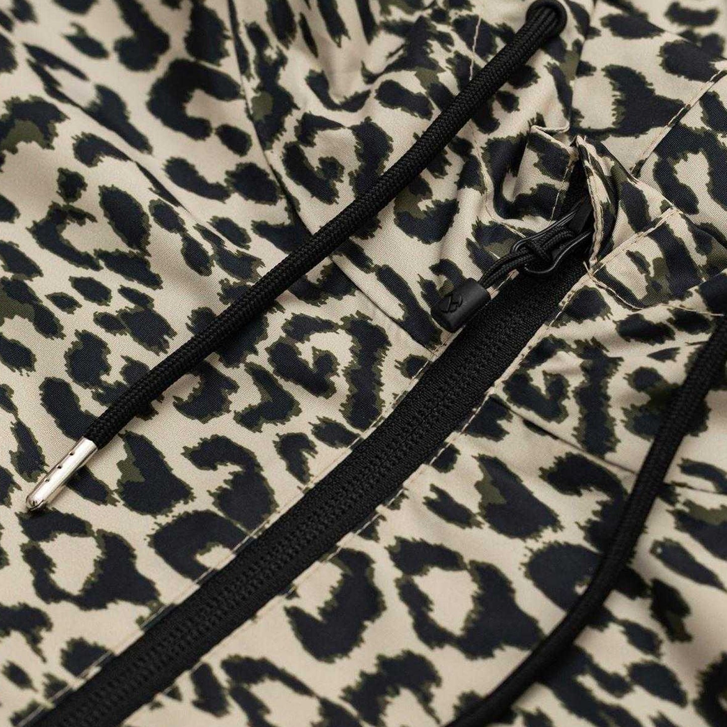 Brown-Black - Lifestyle - Gelert Womens-Ladies Leopard Print Waterproof Oversized Jacket