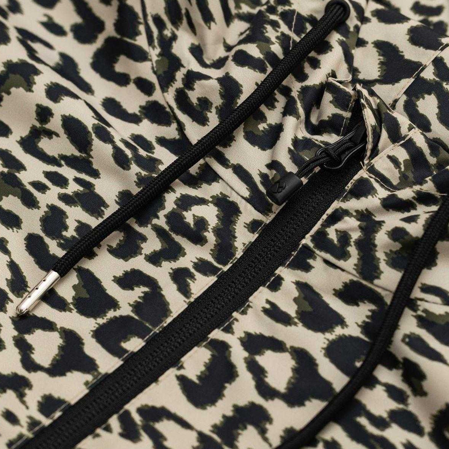 Brown-Black - Lifestyle - Gelert Womens-Ladies Leopard Print Waterproof Oversized Jacket