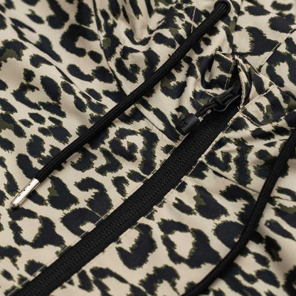 Brown-Black - Lifestyle - Gelert Womens-Ladies Leopard Print Waterproof Oversized Jacket