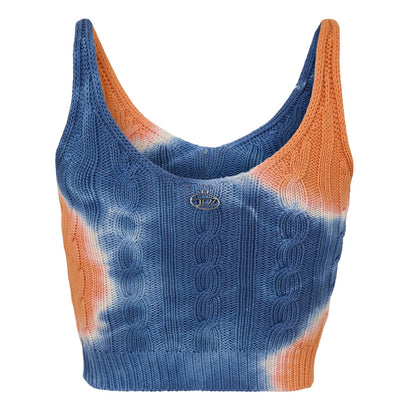 Orange-Blue - Back - Diesel Womens-Ladies Cable Knit Slim Bralette