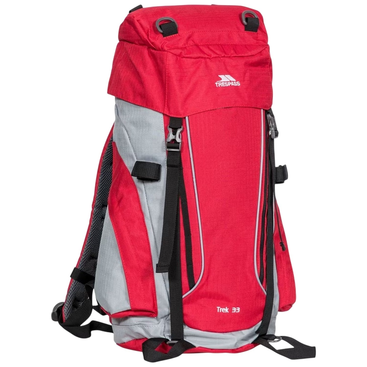 Red Tone - Side - Trespass Trekking 33L Rucksack