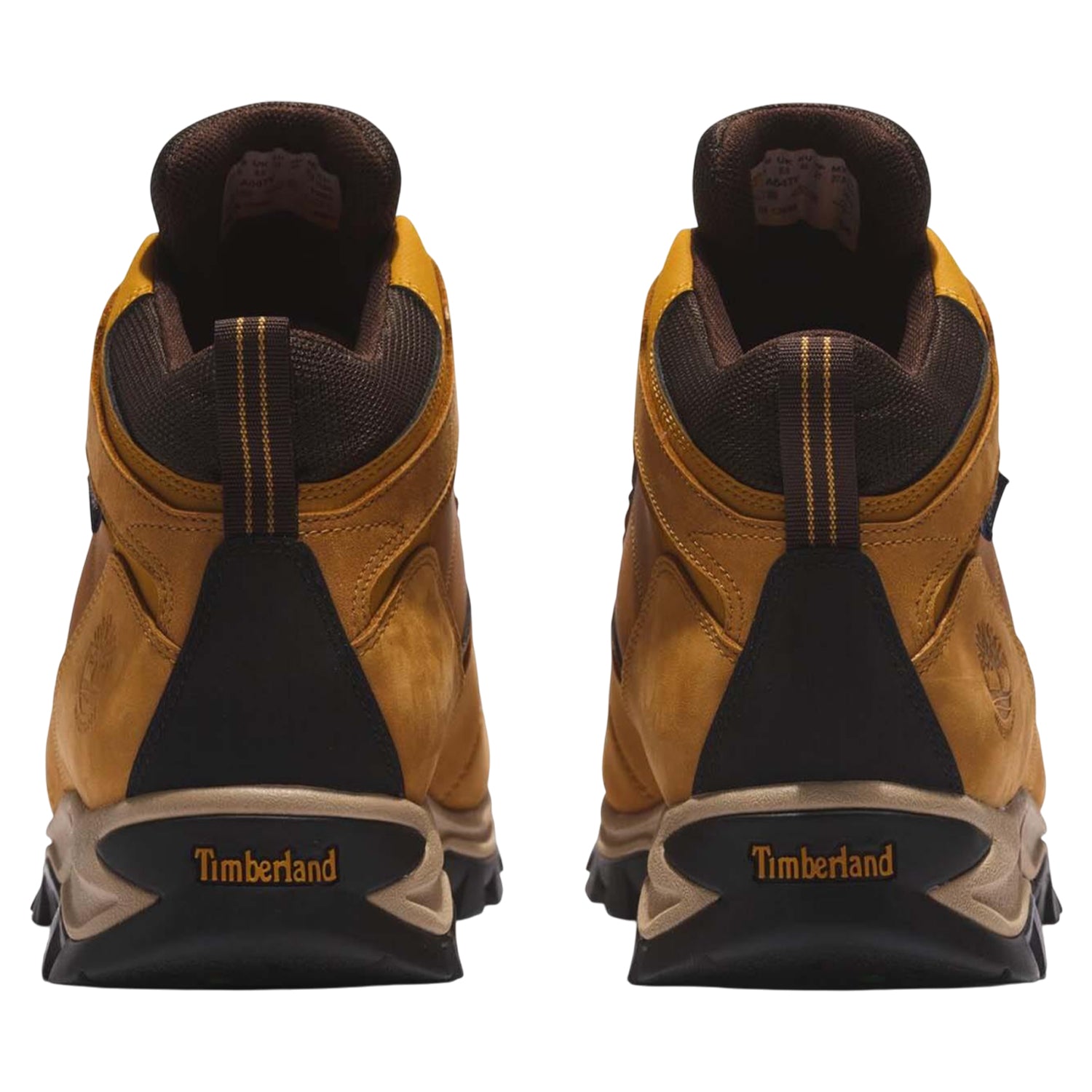 Wheat - Back - Timberland Mens Mt. Maddsen Leather Mid Cut Waterproof Hiking Boots