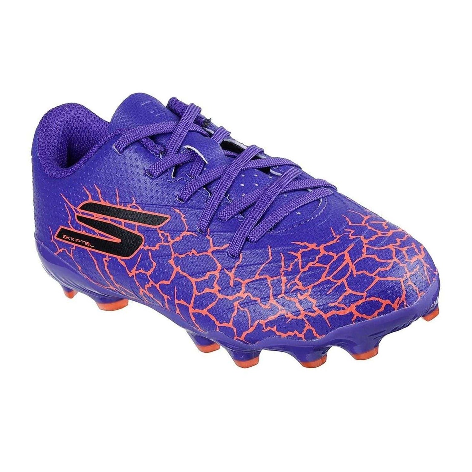 Purple - Pack Shot - Skechers Childrens-Kids Firm Ground Football Boots