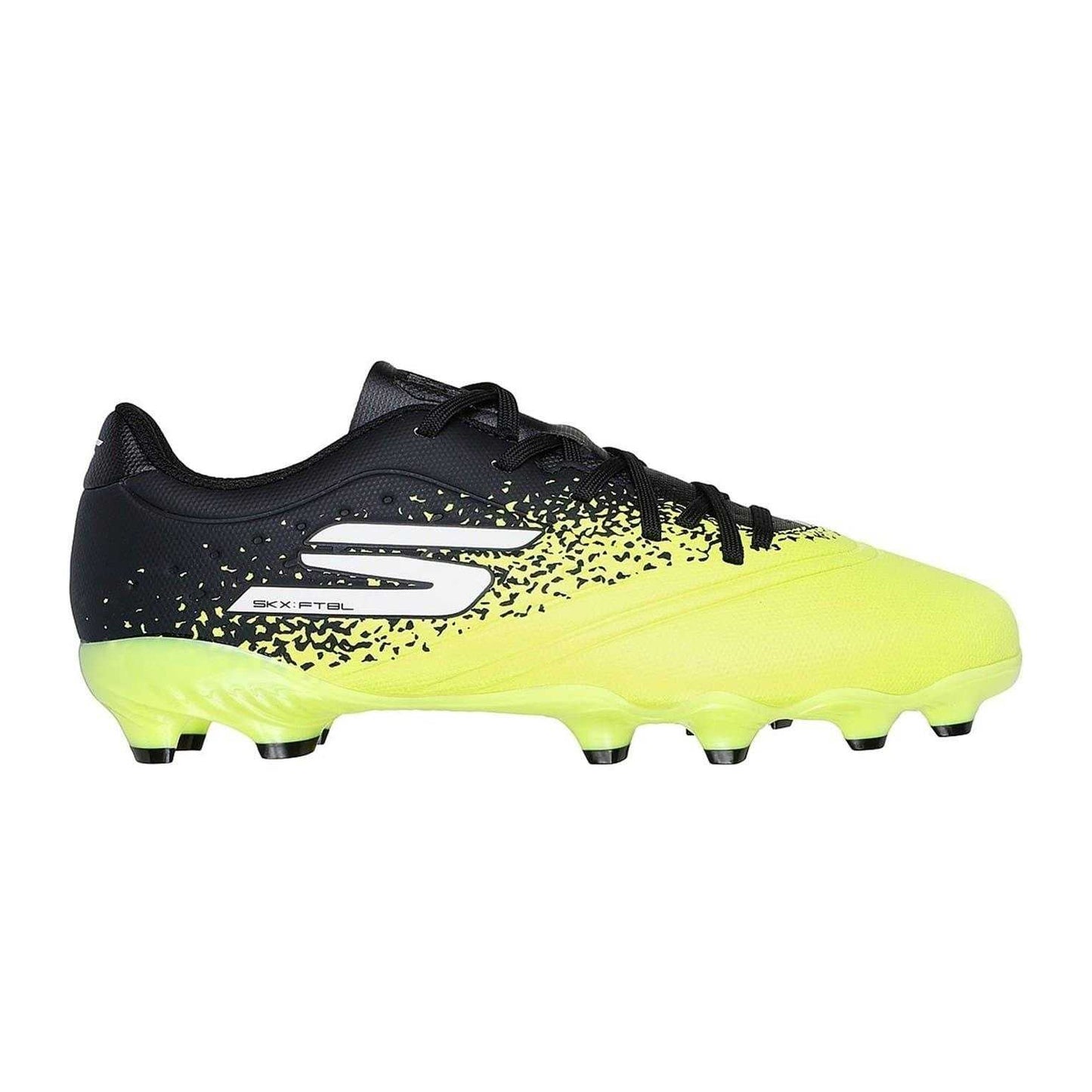 Yellow-Black - Front - Skechers Childrens-Kids Firm Ground Football Boots