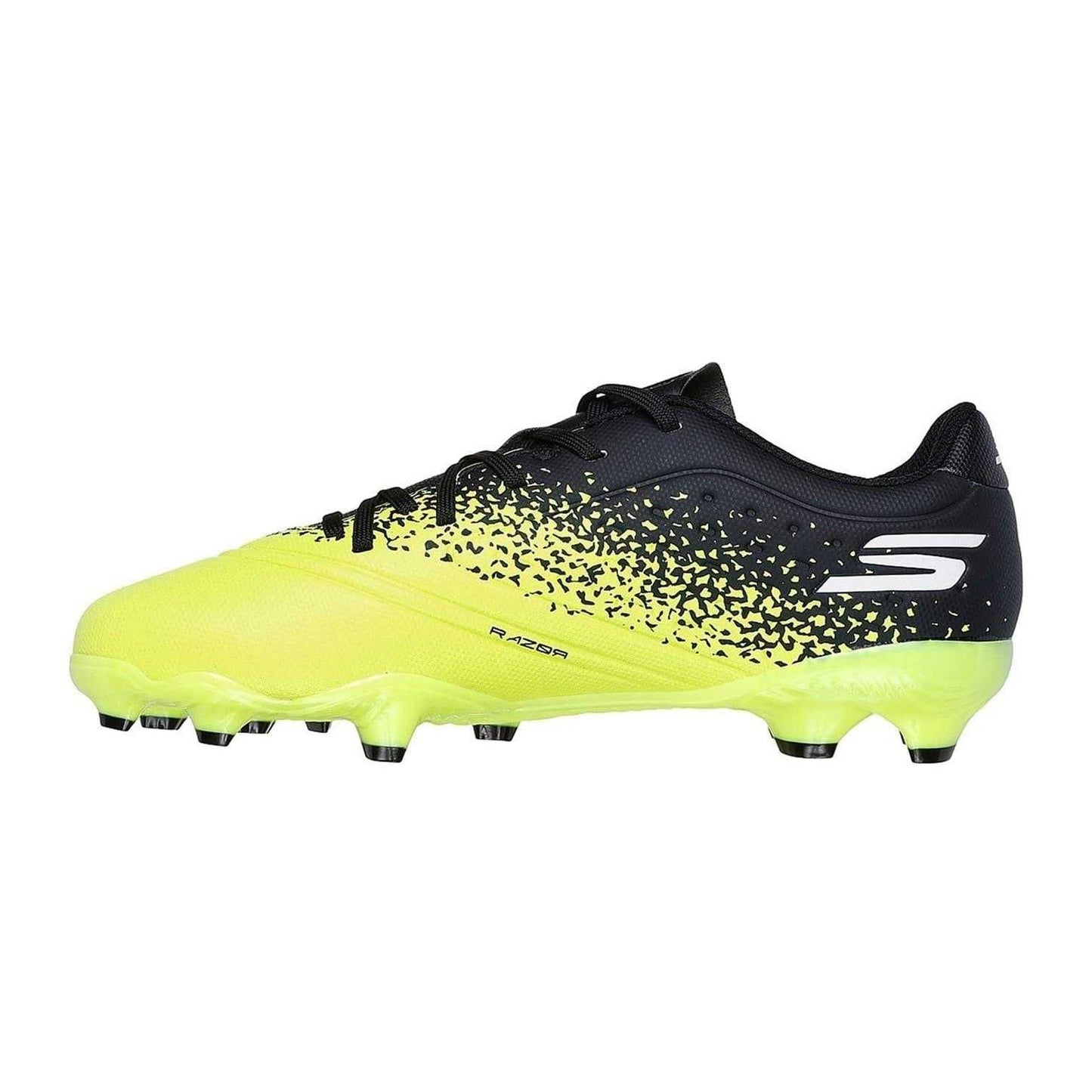 Yellow-Black - Back - Skechers Childrens-Kids Firm Ground Football Boots