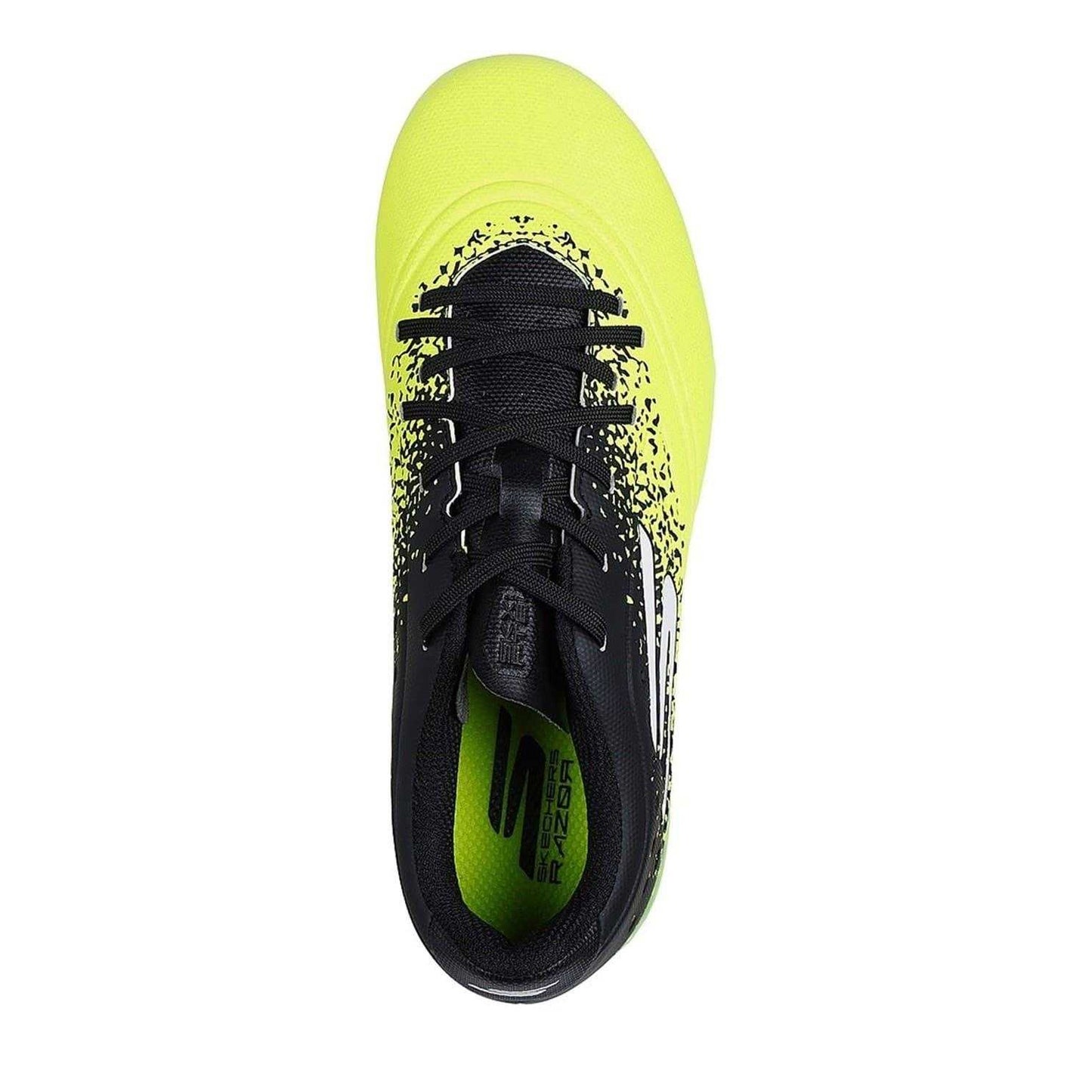 Yellow-Black - Side - Skechers Childrens-Kids Firm Ground Football Boots