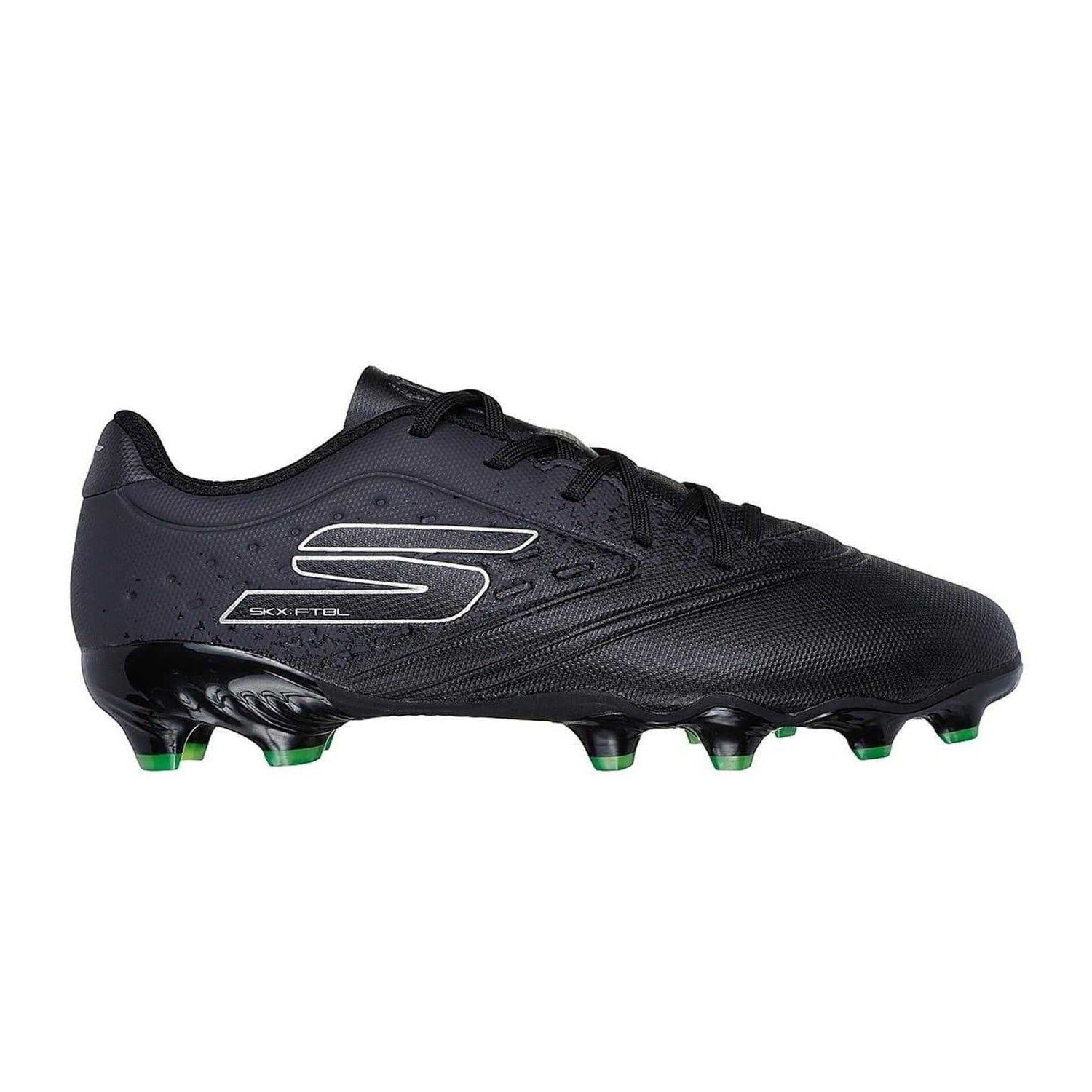 Black - Front - Skechers Childrens-Kids Firm Ground Football Boots