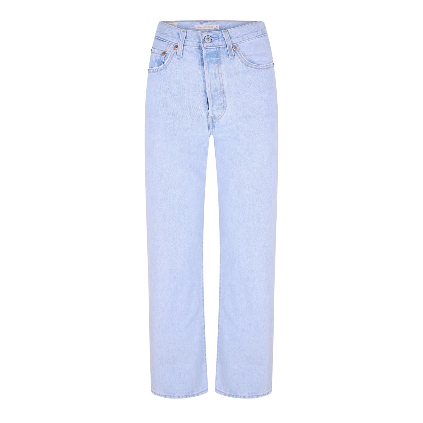 Ojai Shore - Front - Levis Womens-Ladies Ribcage High Rise Straight Leg Jeans