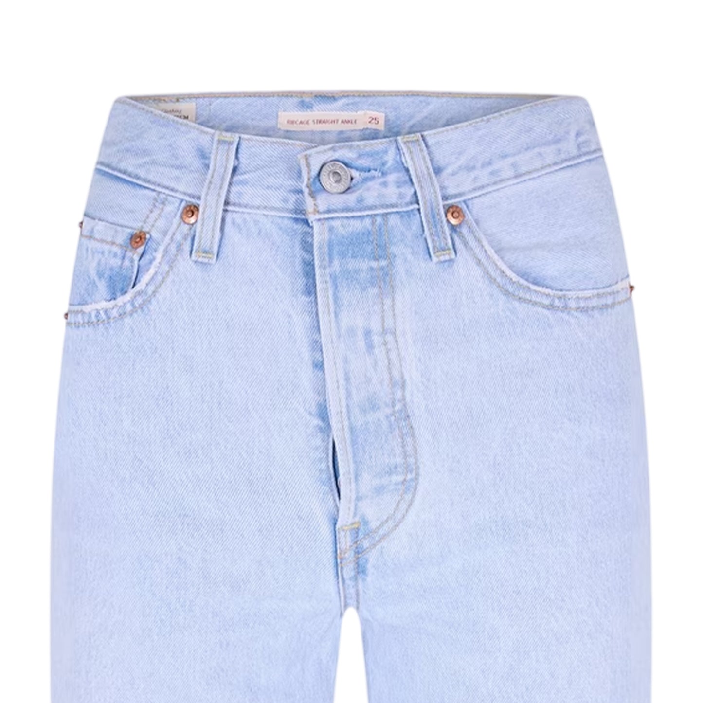 Ojai Shore - Side - Levis Womens-Ladies Ribcage High Rise Straight Leg Jeans