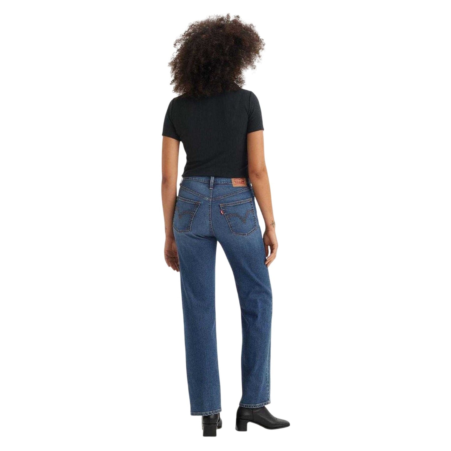 The Last Straw - Back - Levis Womens-Ladies Ribcage High Rise Straight Leg Jeans