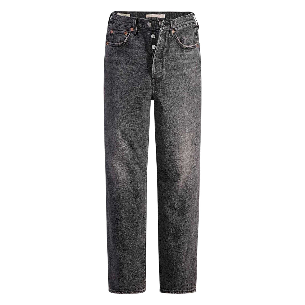 Well Worn - Front - Levis Womens-Ladies Ribcage High Rise Straight Leg Jeans
