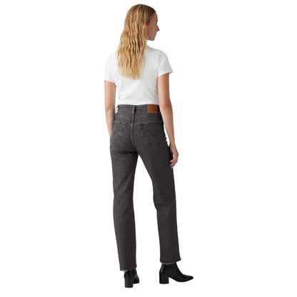 Well Worn - Back - Levis Womens-Ladies Ribcage High Rise Straight Leg Jeans