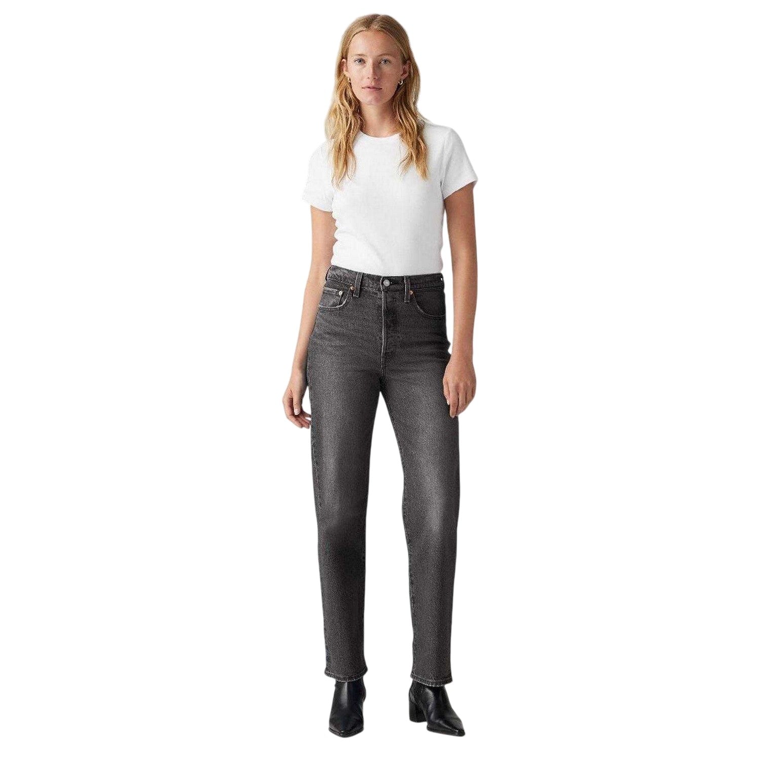 Well Worn - Lifestyle - Levis Womens-Ladies Ribcage High Rise Straight Leg Jeans