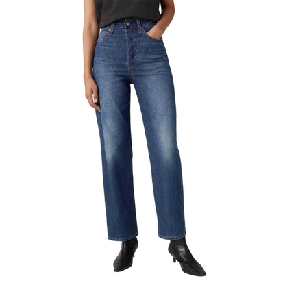 Cool Agenda - Side - Levis Womens-Ladies Ribcage High Rise Straight Leg Jeans