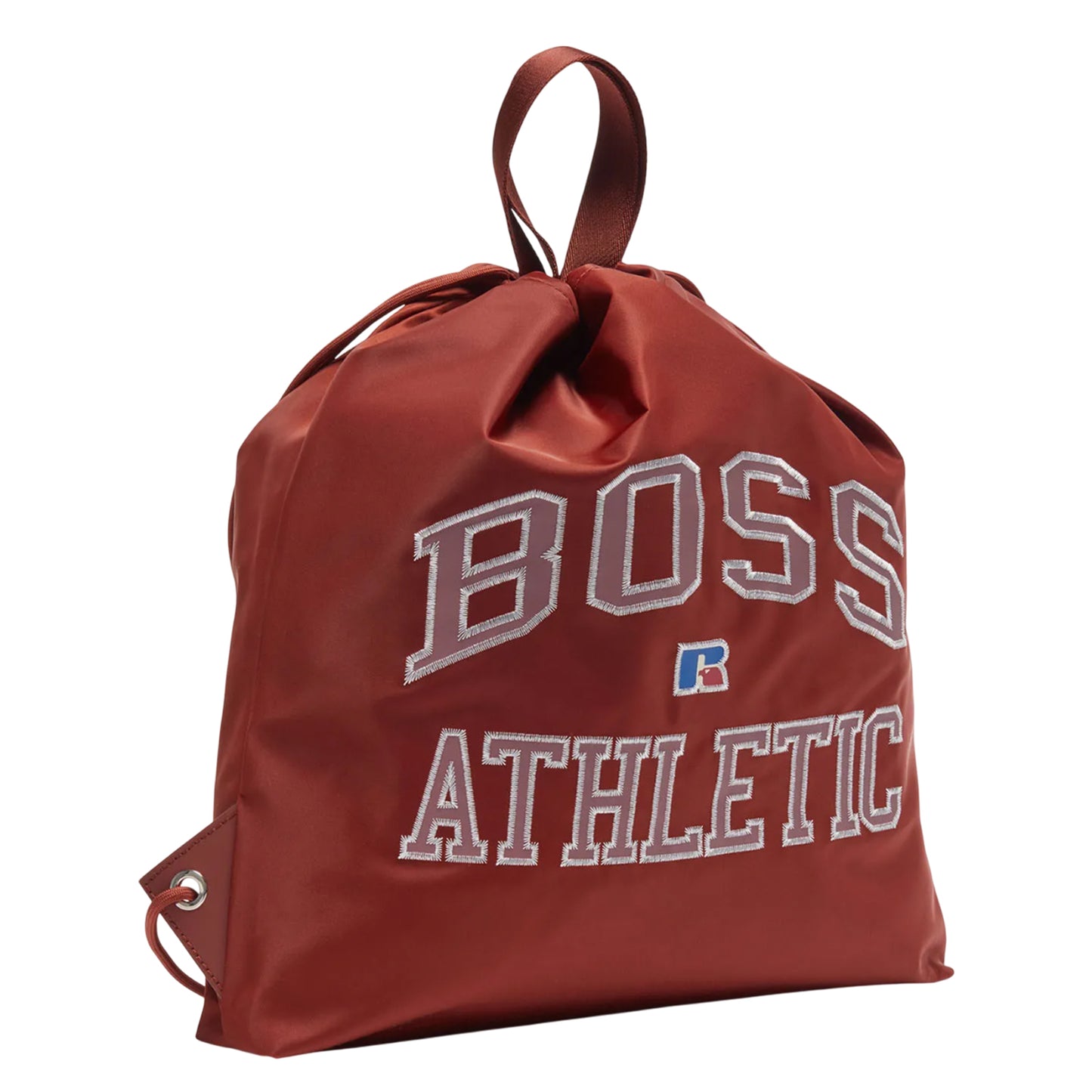 Brown - Side - Hugo Boss Drawstring Backpack