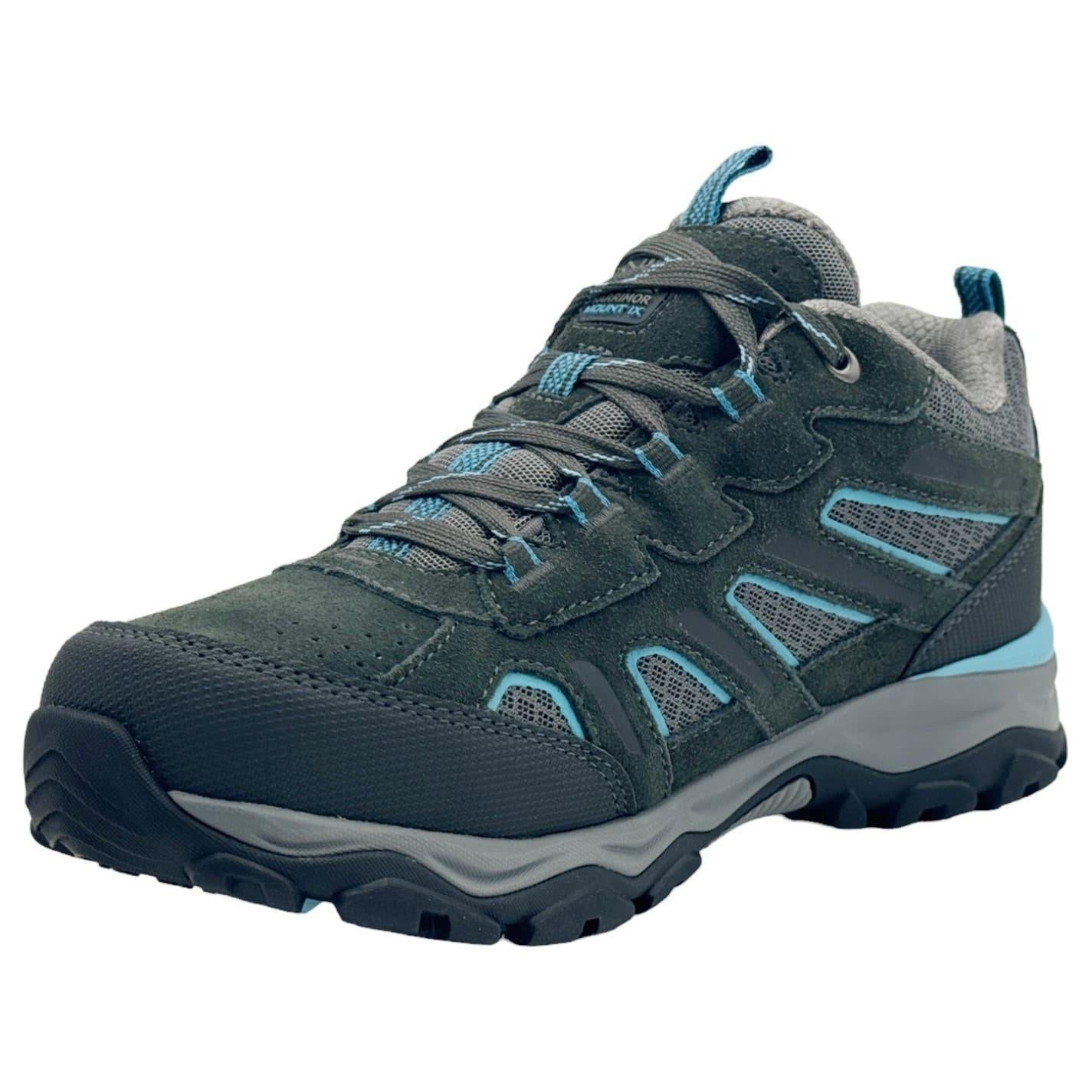 Grey-Blue - Side - Karrimor Womens-Ladies Mount Waterproof Walking Shoes