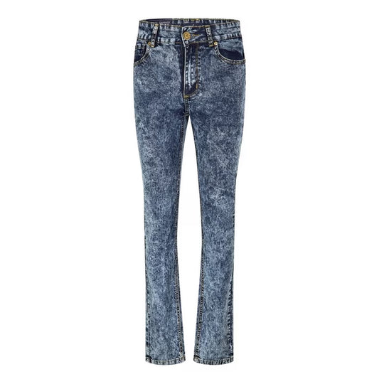 Indigo - Front - Criminal Damage Mens SOS 5 Pockets Skinny Jeans