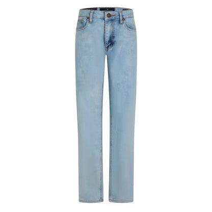 Bleach-Blue - Front - Criminal Damage Mens SOS 5 Pockets Skinny Jeans