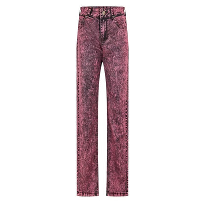 Burgundy - Front - Criminal Damage Mens SOS 5 Pockets Skinny Jeans