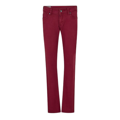 Wine - Front - Criminal Damage Mens Skinny Jeans