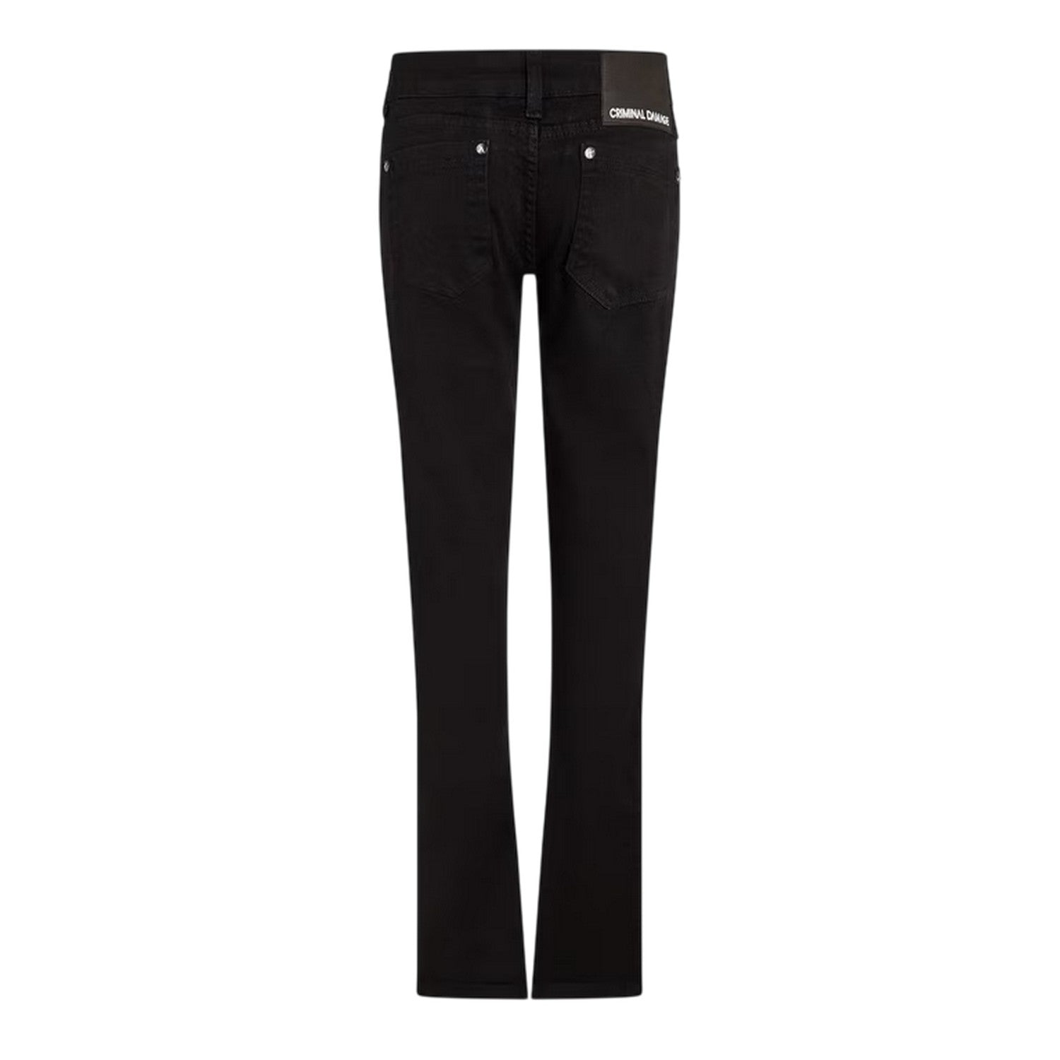 Black - Back - Criminal Damage Mens Skinny Jeans