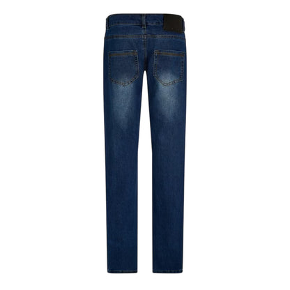 Dark Wash - Back - Criminal Damage Mens Skinny Jeans