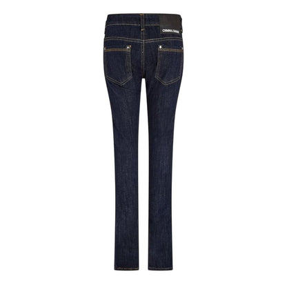 Indigo - Back - Criminal Damage Mens Skinny Jeans