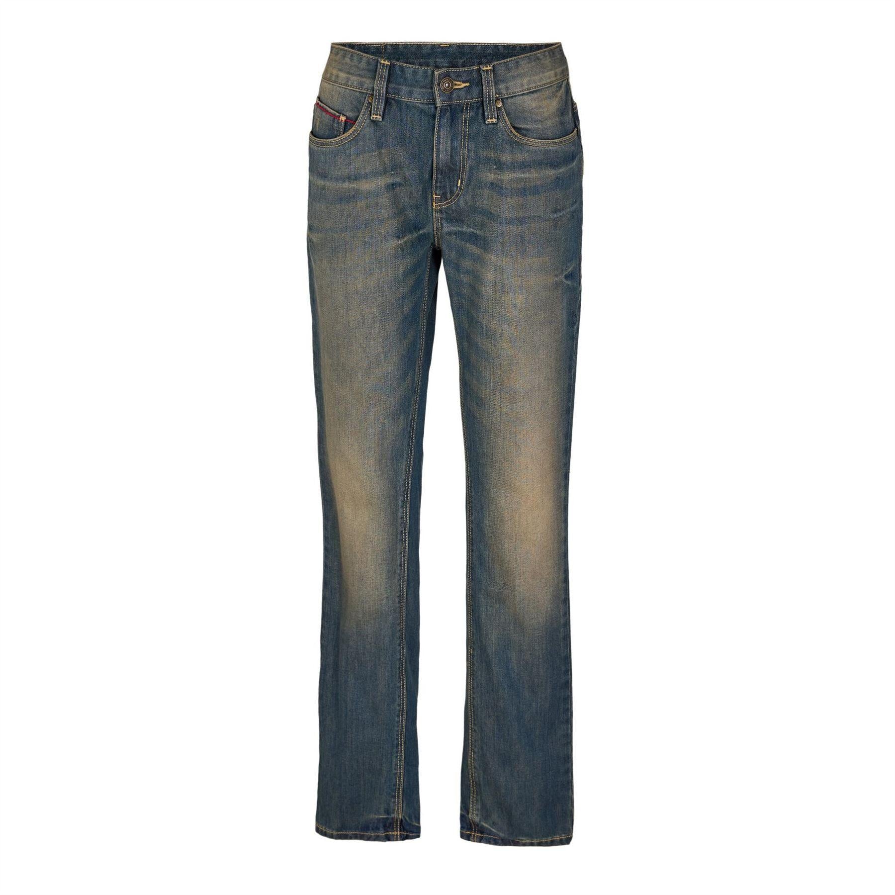 Grey - Front - Puma Mens Denim Plain Slim Jeans