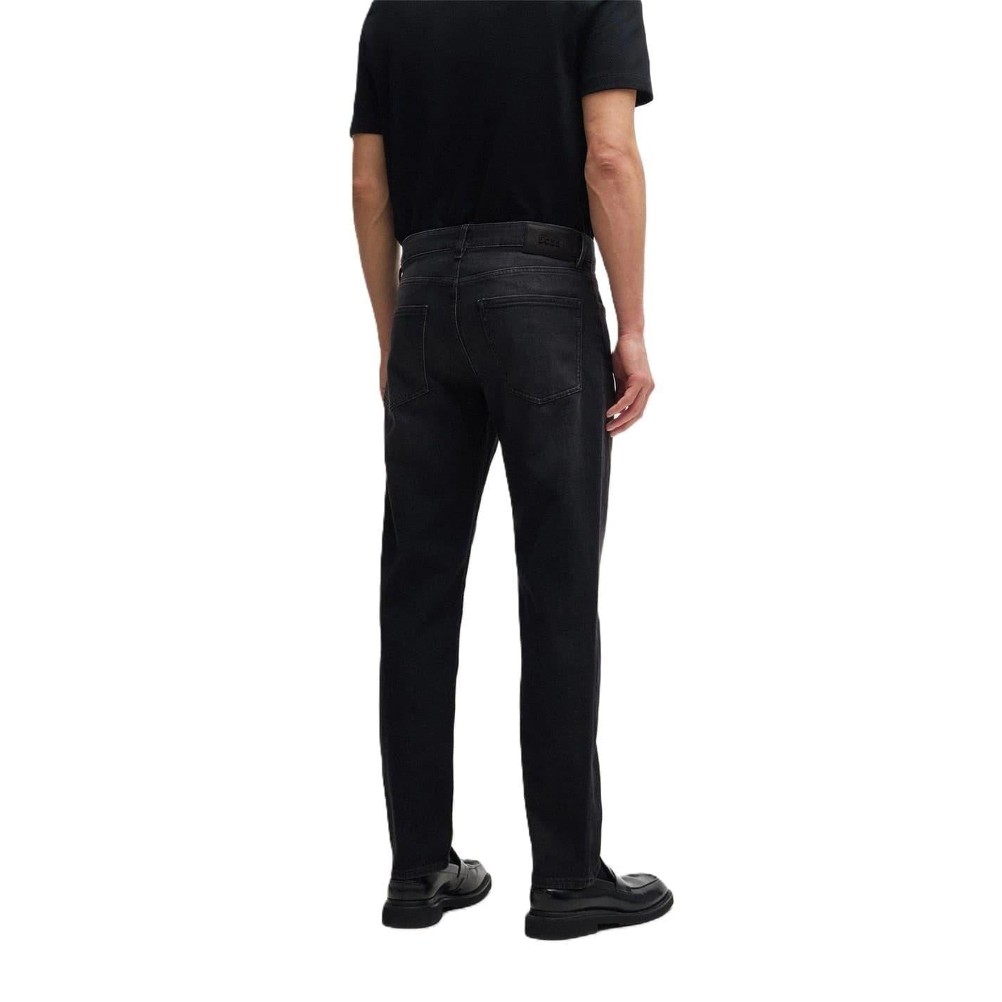 Charcoal - Back - Boss Mens 5 Pockets Slim Jeans