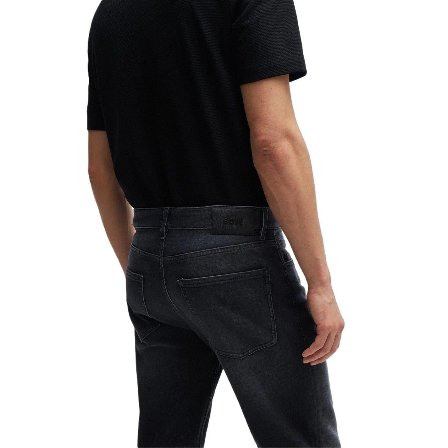 Charcoal - Side - Boss Mens 5 Pockets Slim Jeans