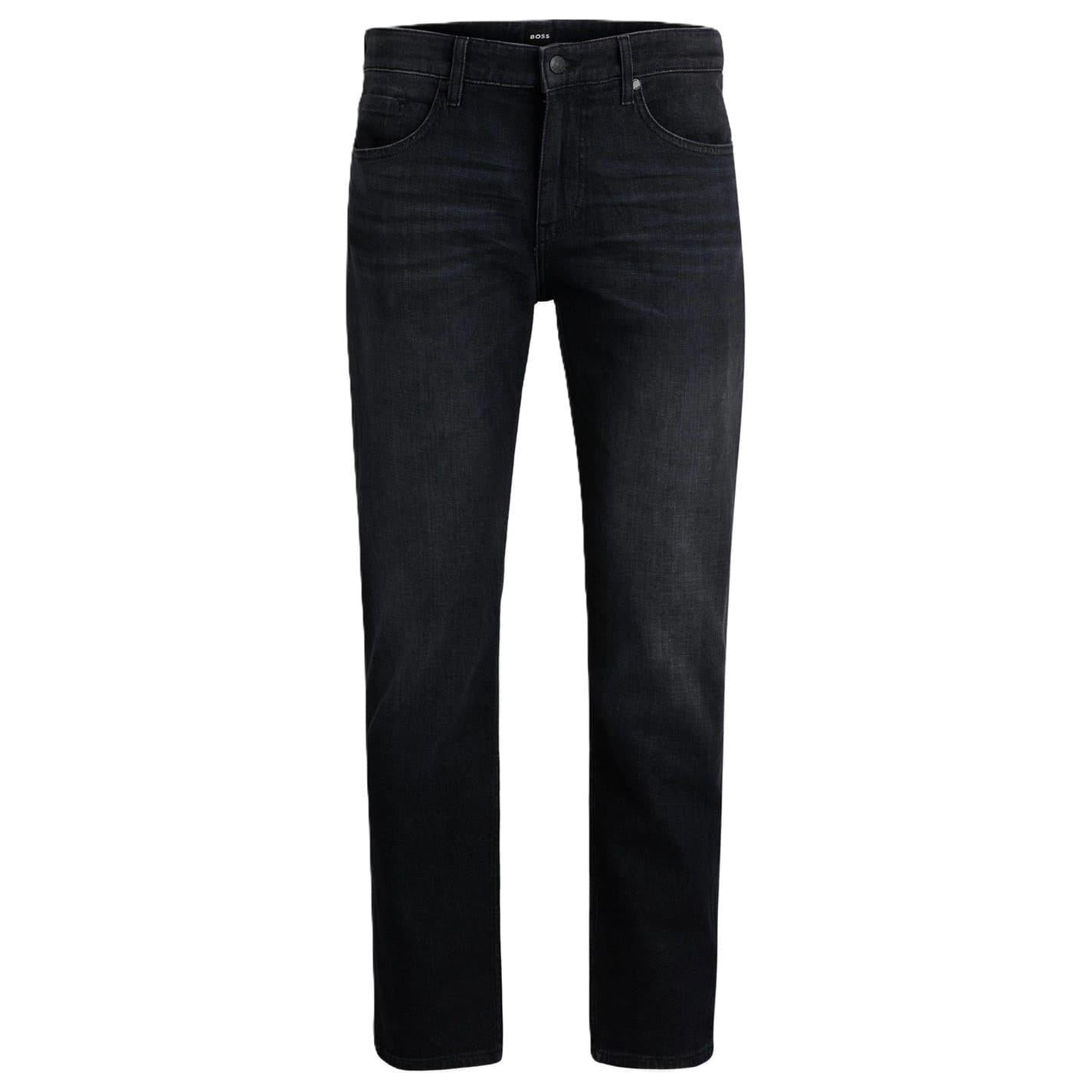Charcoal - Front - Boss Mens 5 Pockets Slim Jeans