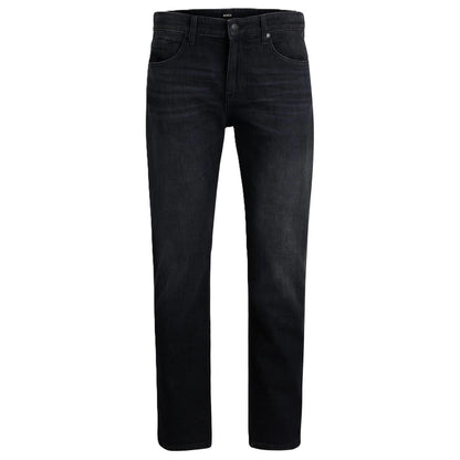 Charcoal - Front - Boss Mens 5 Pockets Slim Jeans