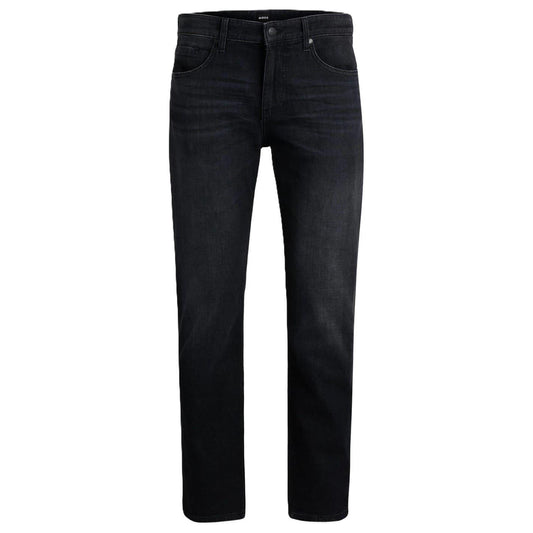 Charcoal - Front - Boss Mens 5 Pockets Slim Jeans