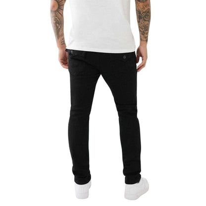 Black - Back - True Religion Mens Denim Skinny Jeans