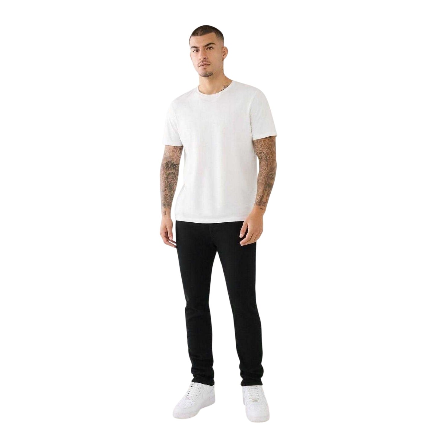 Black - Lifestyle - True Religion Mens Denim Skinny Jeans