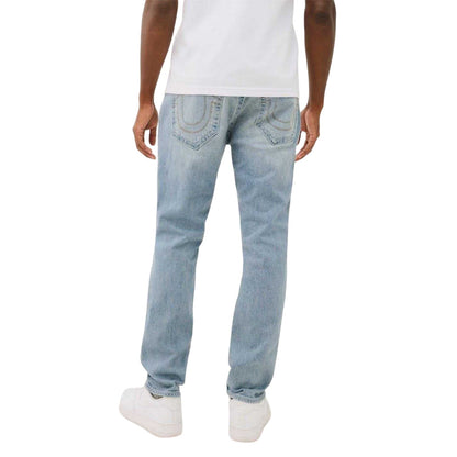 Washed Blue - Back - True Religion Mens Denim Skinny Jeans