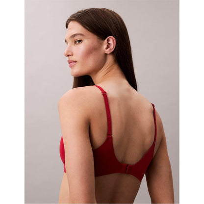 Red - Pack Shot - Calvin Klein Womens-Ladies Plain Bra