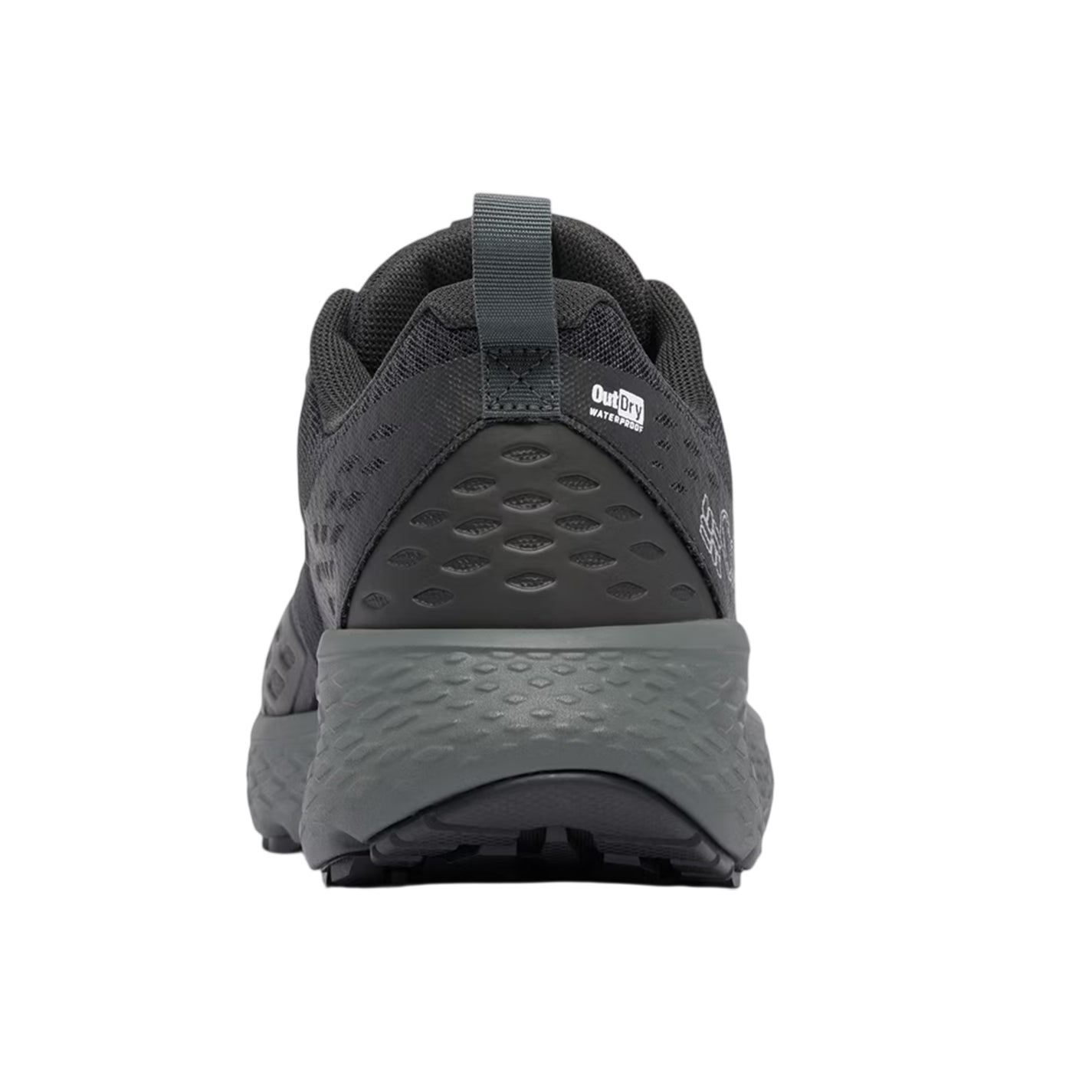 Dark Grey-Red - Back - Columbia Mens Konos TRS II OutDry Walking Shoes