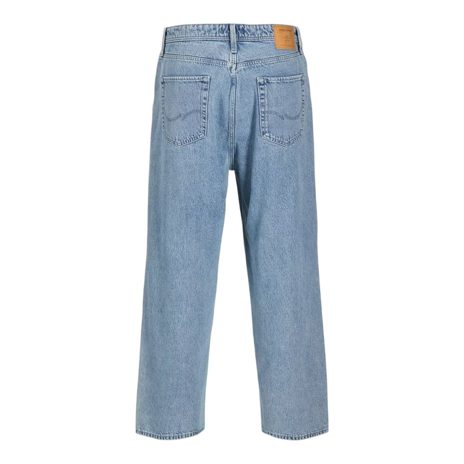 Blue Denim - Back - Jack And Jones Mens Denim Relaxed Wide Leg Jeans